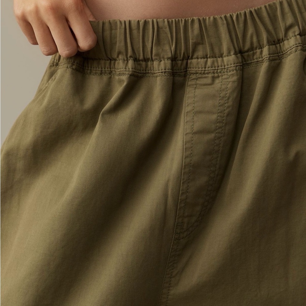 Anthropologie Pilcro Cotton Linen Cropped Barrel Joggers, XS, NWT - Picture 3 of 9